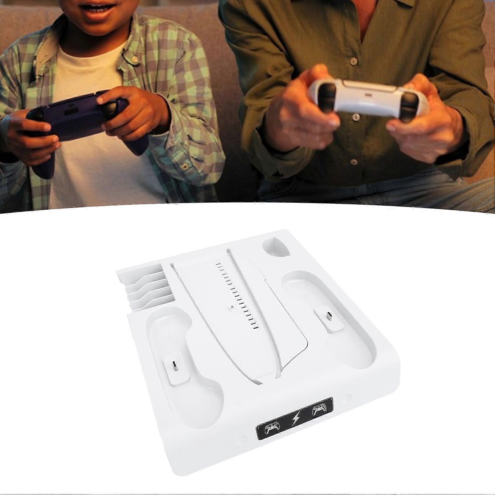 Console Cooling Station for Slim with RGB LED Lights 2 Dynamic Modes 3 Level Cooling Fan Controller Cooling Charger Stand 