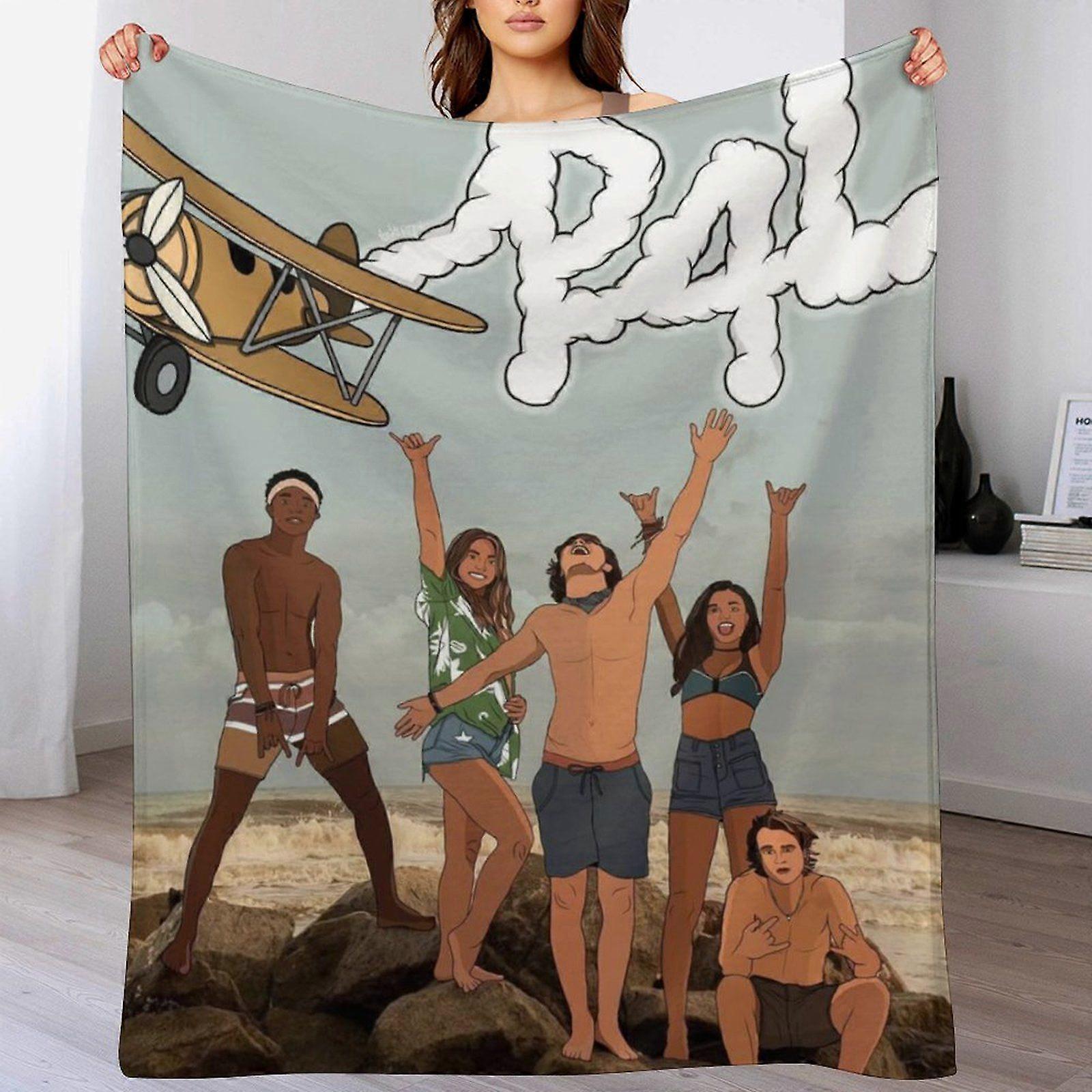 outer banks Durable Snuggly Blanket for Home  TV Time Anti-Wrinkle Plush Quick Drying