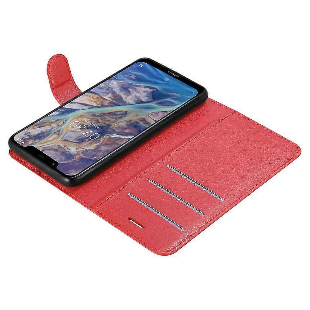 Nokia 7.1 PLUS / X7 Case - Protective Case with Card Slots and Stand Function