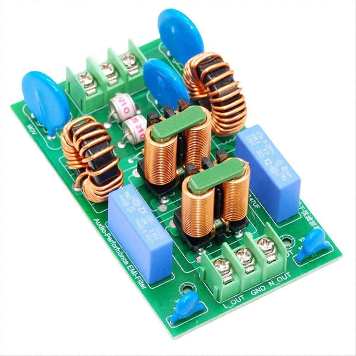 110V 220V AC Filter External -Anti-Interference AC Power Filtering Board 15A No Shell