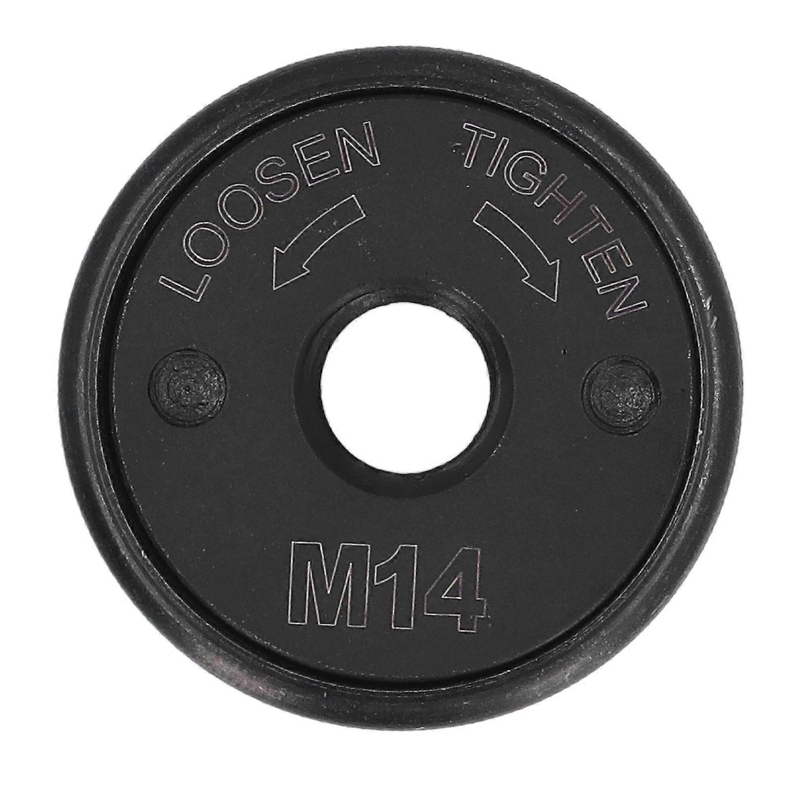 M14 Thread Angle Grinder Pressure Plate Quick Release Locking Nut Replacement Polishing Machine Attachment Black