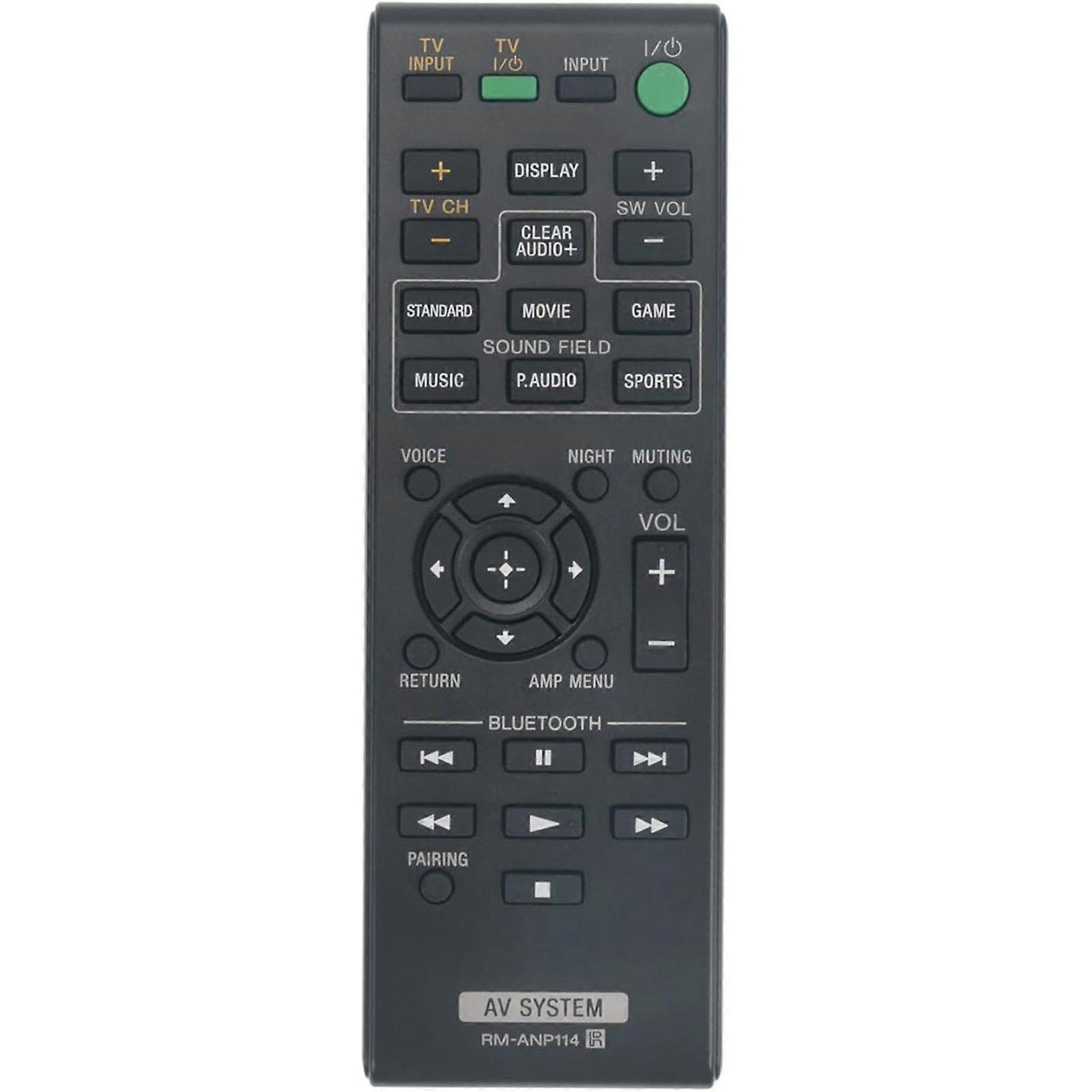 RM-ANP114 RMANP114 Replace Remote Control fit for Sony Sound Bar Soundbar Speaker Audio Home Theater System HT-CT770