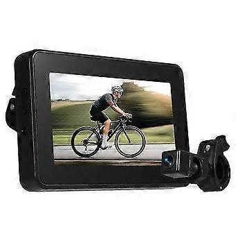 Handlebar Bike Mirror Bicycle Rear View Camera with 4.3 in Screen Night Vision Function 150Wide View Adjustable Bracket