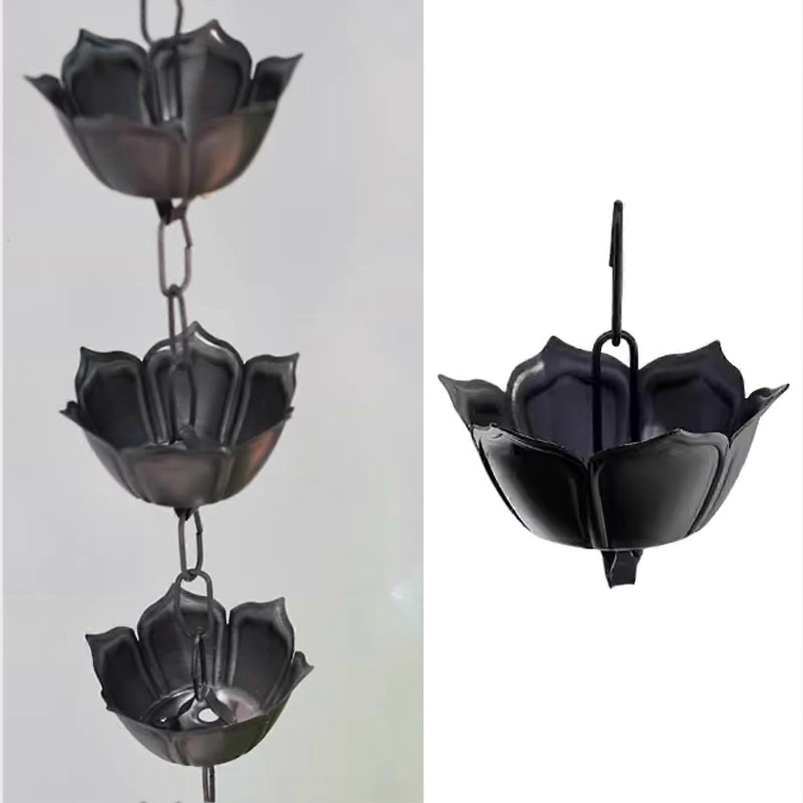 Hanging Rain Catcher Chain Courtyard Rainwater Collector Gutter Chains For Roof Drainage Rain Bells Extension 240cm