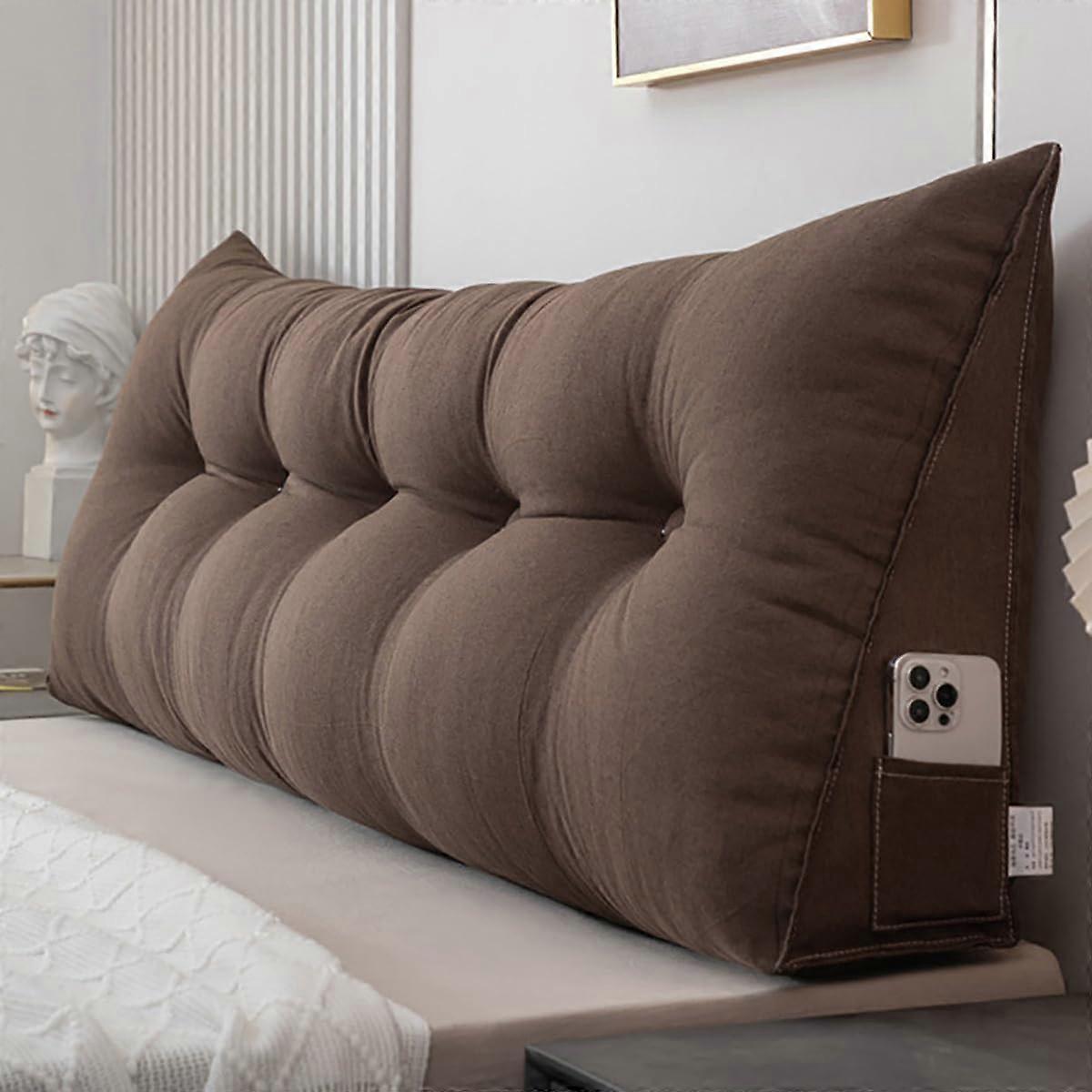 Wedge Pillow Headboard Back Rest Pillow For Bed Back Support Cushion For Sofa Soft And Breathable Fabric