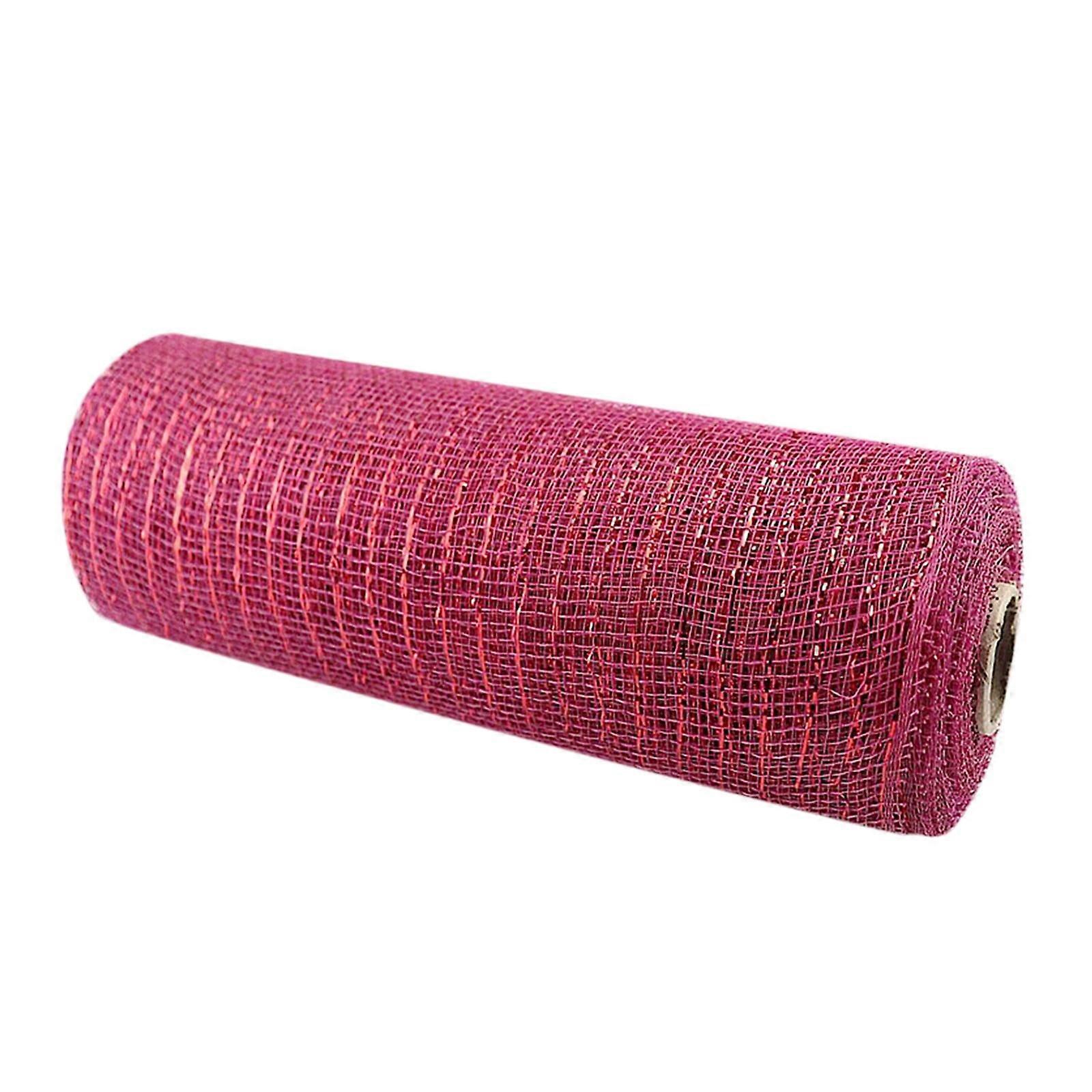 WRXMIJNHGSA Poly Mesh Ribbon With Metallic Foil Each Roll For Wreaths Swags Bows Wrapping And Decorating