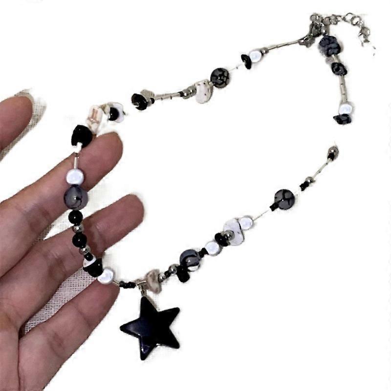 1 Piece Star Bead Necklace,Dopamine Accessories Chain For Women