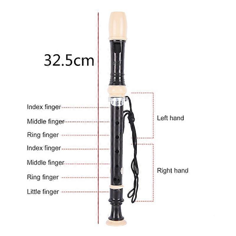 Adjustable Abs Non-Toxic Eight Hole Flute 8-Hole Soprano Recorder Clarinet