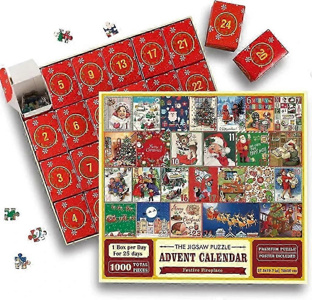 1008 Piece Christmas Puzzle Advent Calendar Countdown Educational Toy