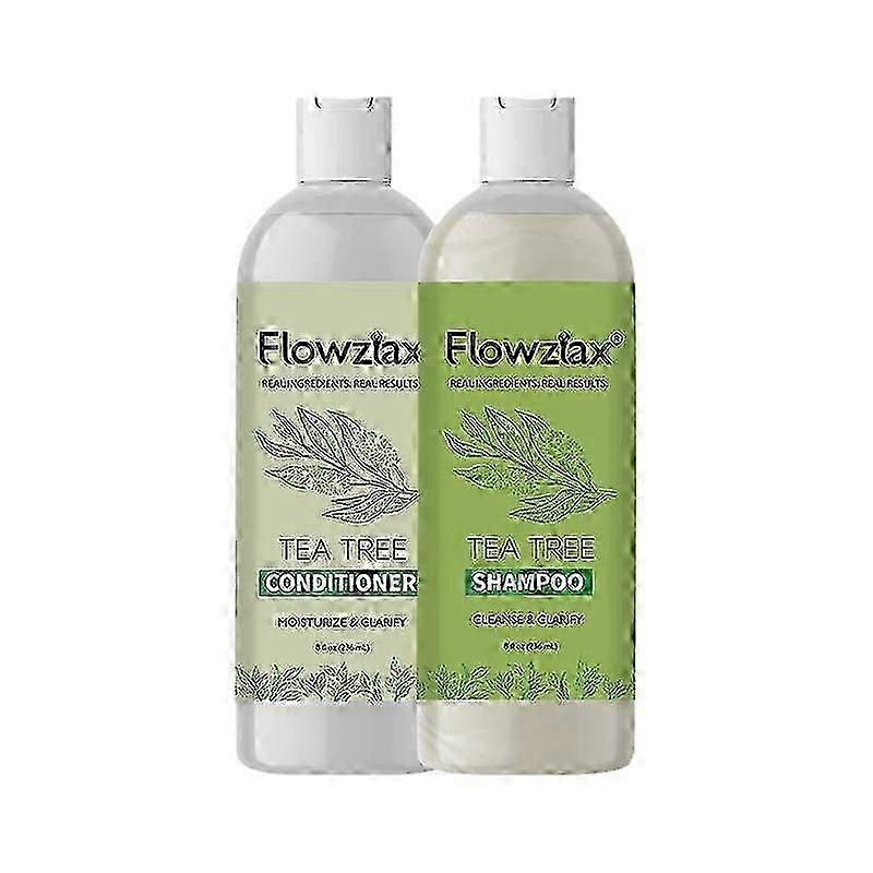 Tea Tree Shampoo and Conditioner Set, Sulfate Free Clarifying Shampoo and Conditioner for Oily Hair & Scalp Care with Rosemary Essential Oil, Dry Scal