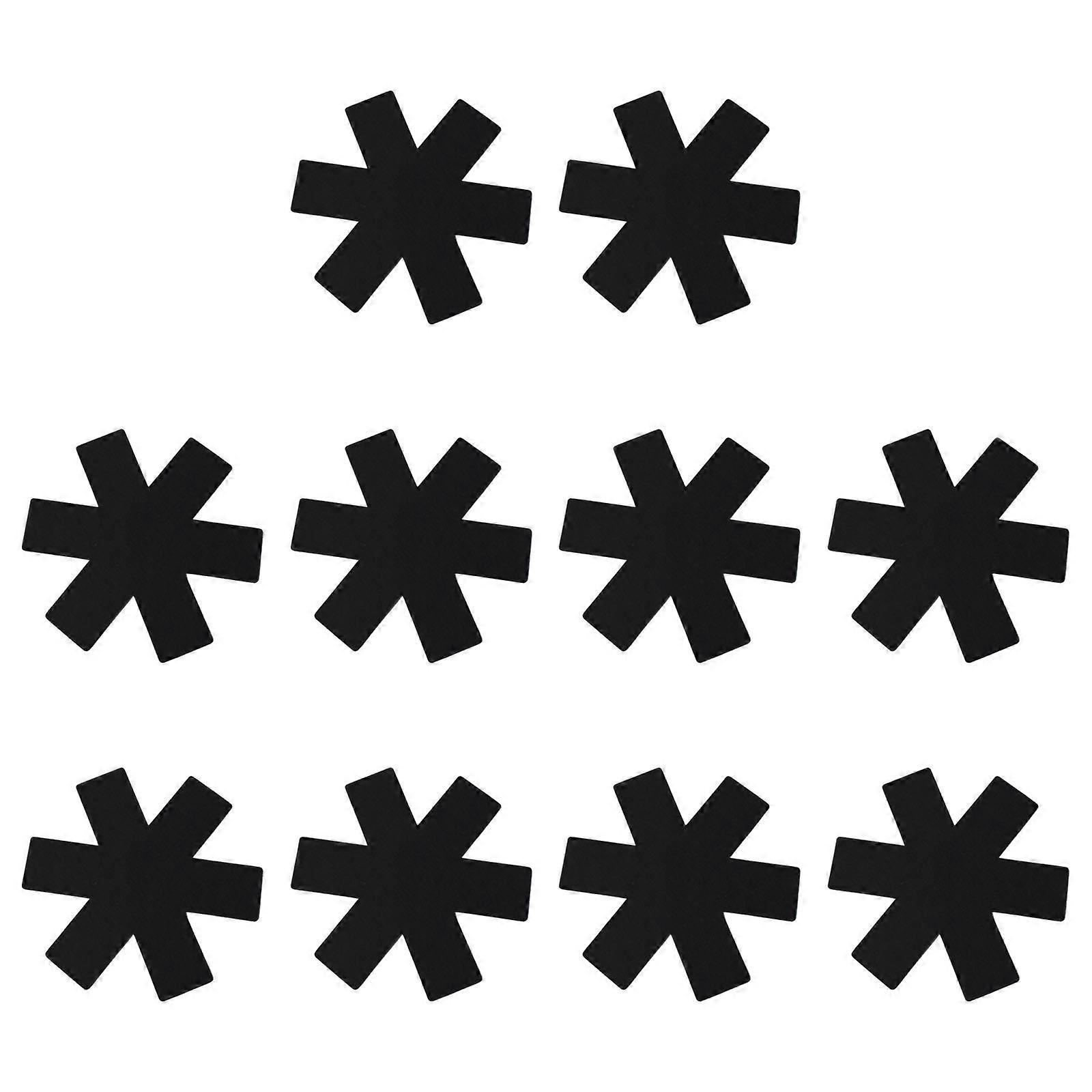 Set of 10 Felt Kitchens Table Mat Protects Countertops From Scratches Nonslip Pot Pan Protectors Separators for Stacking  38CM