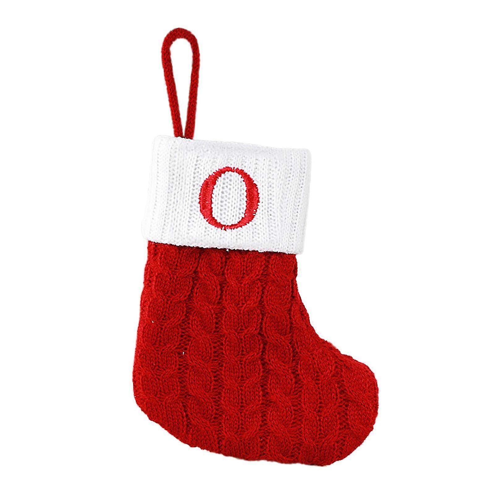Christmas Style Socks for Tree Decoration with Knitted Design