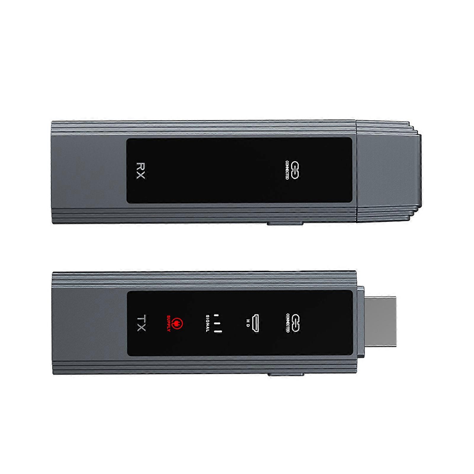 5G Wireless HDTV Port Transmission Receiver For PC To TV Projector Long Ranges 50M No Delay Streaming Multicolor