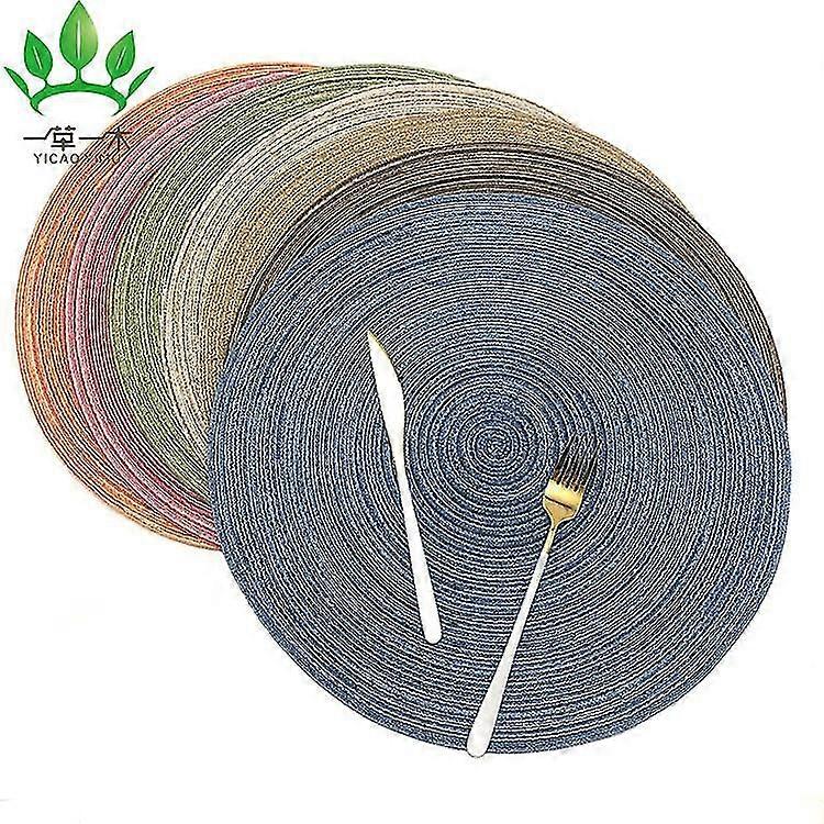 Napperon rond Fil de coton Napperon occidental Coton Tissé Napperon