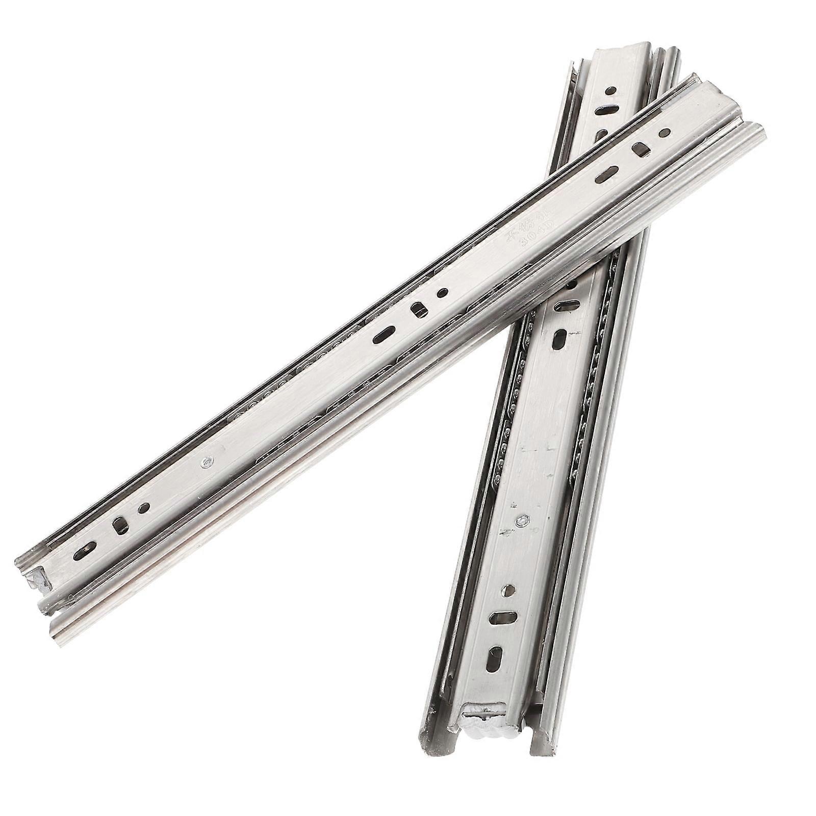 1 Pair Dresser Drawer Slides Fully Extension Drawer Guides Balls Bearing Cabinet Drawer Slides