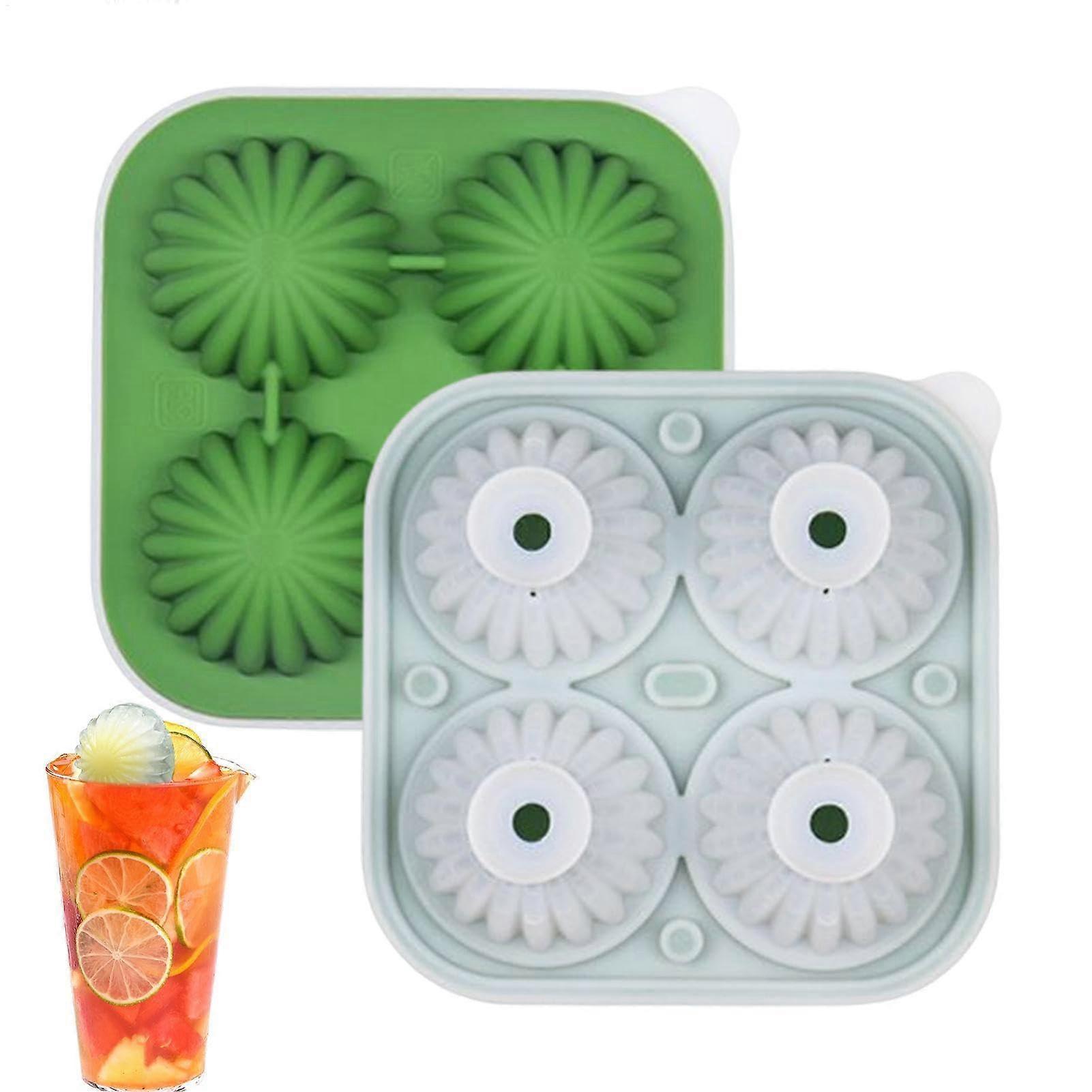 Cactus Ice Cube Tray with 4 Cavities – Reusable Silicone Mold for Funny Shaped Ice Balls