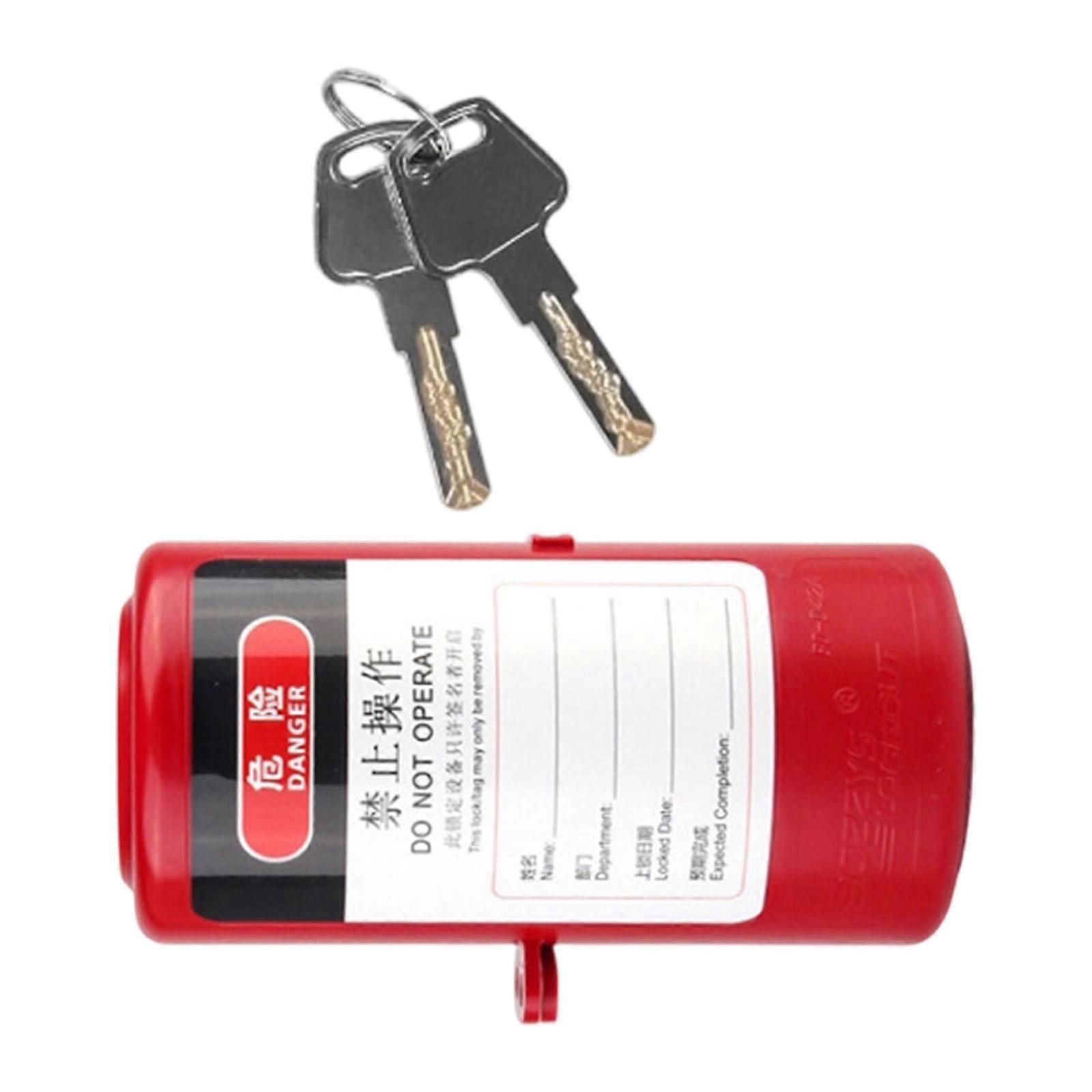 Waterproof Portable Electrical Plug Lock Plug Lockout with Locking Label Industrial Household Plug Lock Easy to Use Multicolor