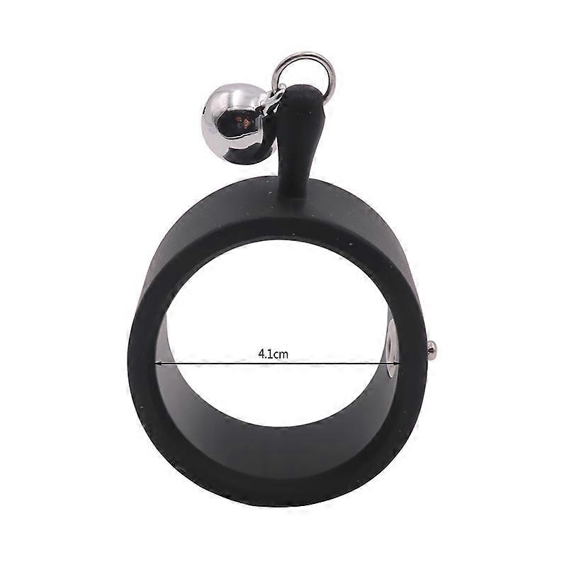 4.1cm inner diameter (without wire) Electro-stimulation pulse ring, all-silicone conductive penile ring, pulse stimulation tool accessory