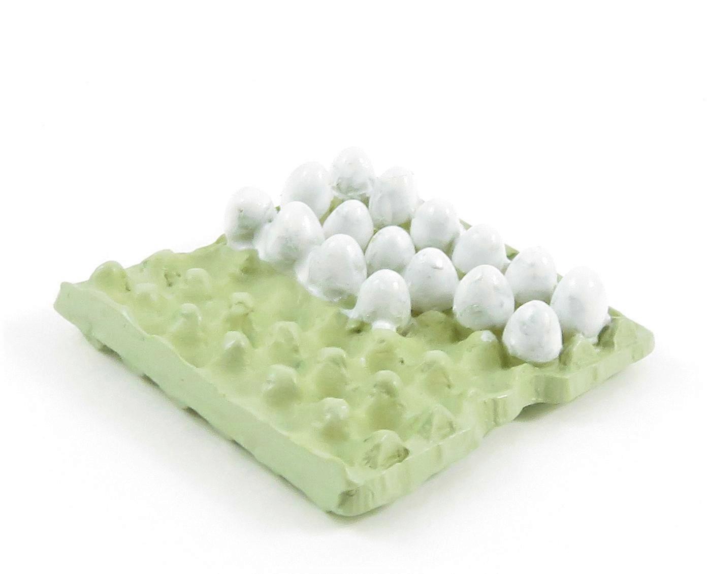 دمى البيت الكرتون صينية من البيض مطبخ متجر البلد مخزن مزرعة التبعي 1:12