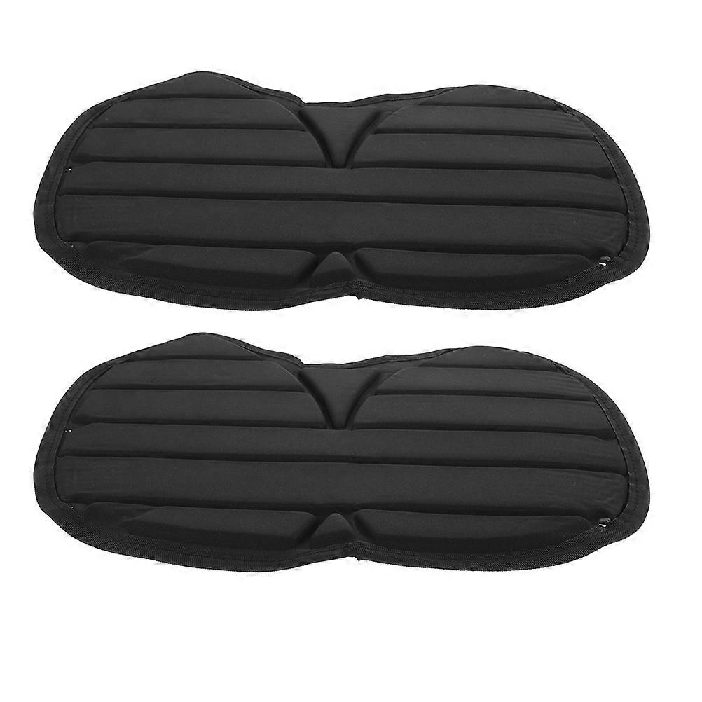 Black Kayak Backrest for Outdoor Use 2Pcs Comfortable Support Pad