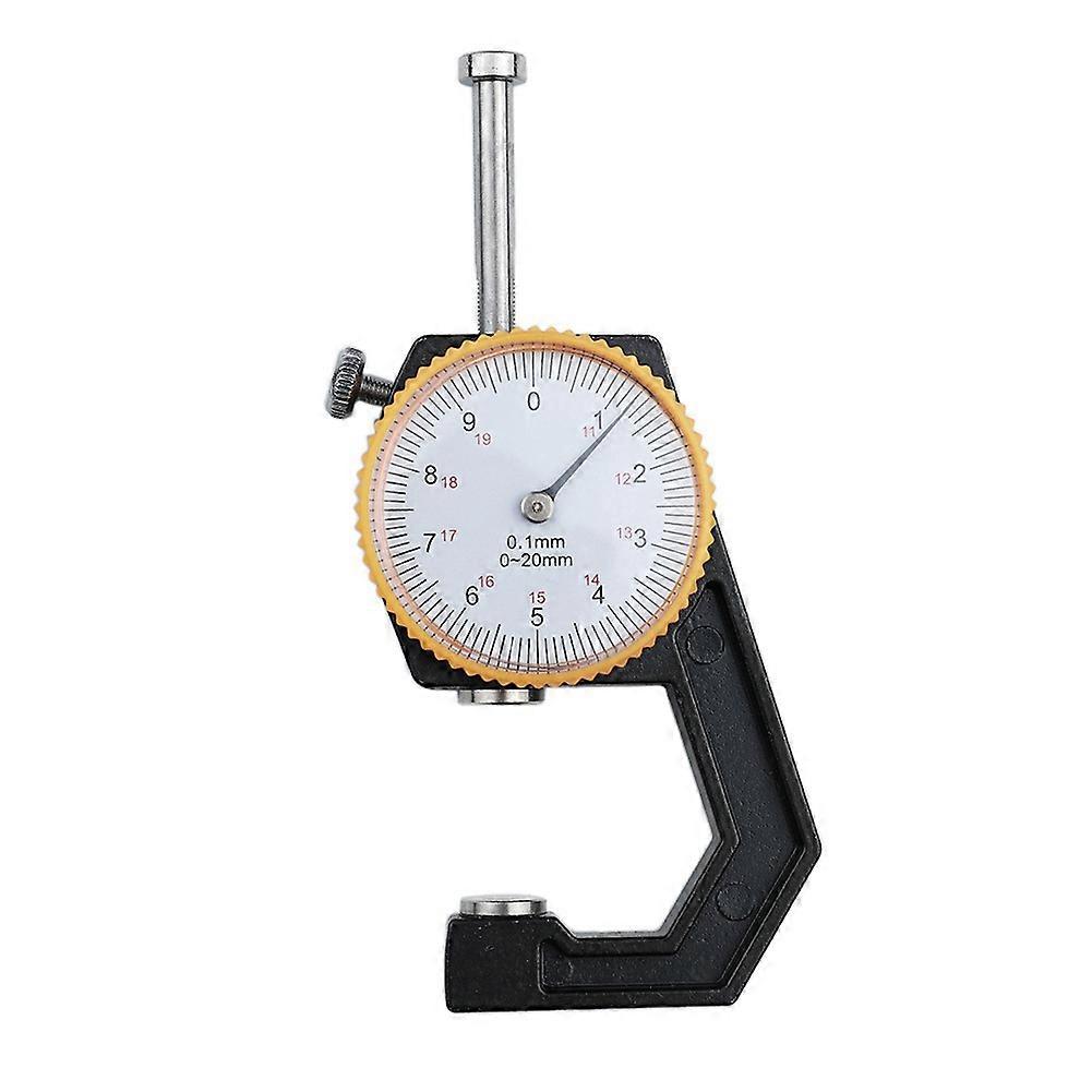 Draagbare Mini Diktemeter 0-20mm Pointer Diktemeter Handheld Platte Hoofden Diktemeter Papierdiktemeter