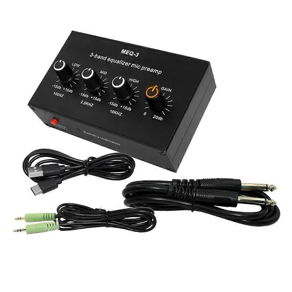Live Sound Card Amplifier Speaker Dynamic Microphone Microphone Amplifier High School Bass Adjustment Equalizer