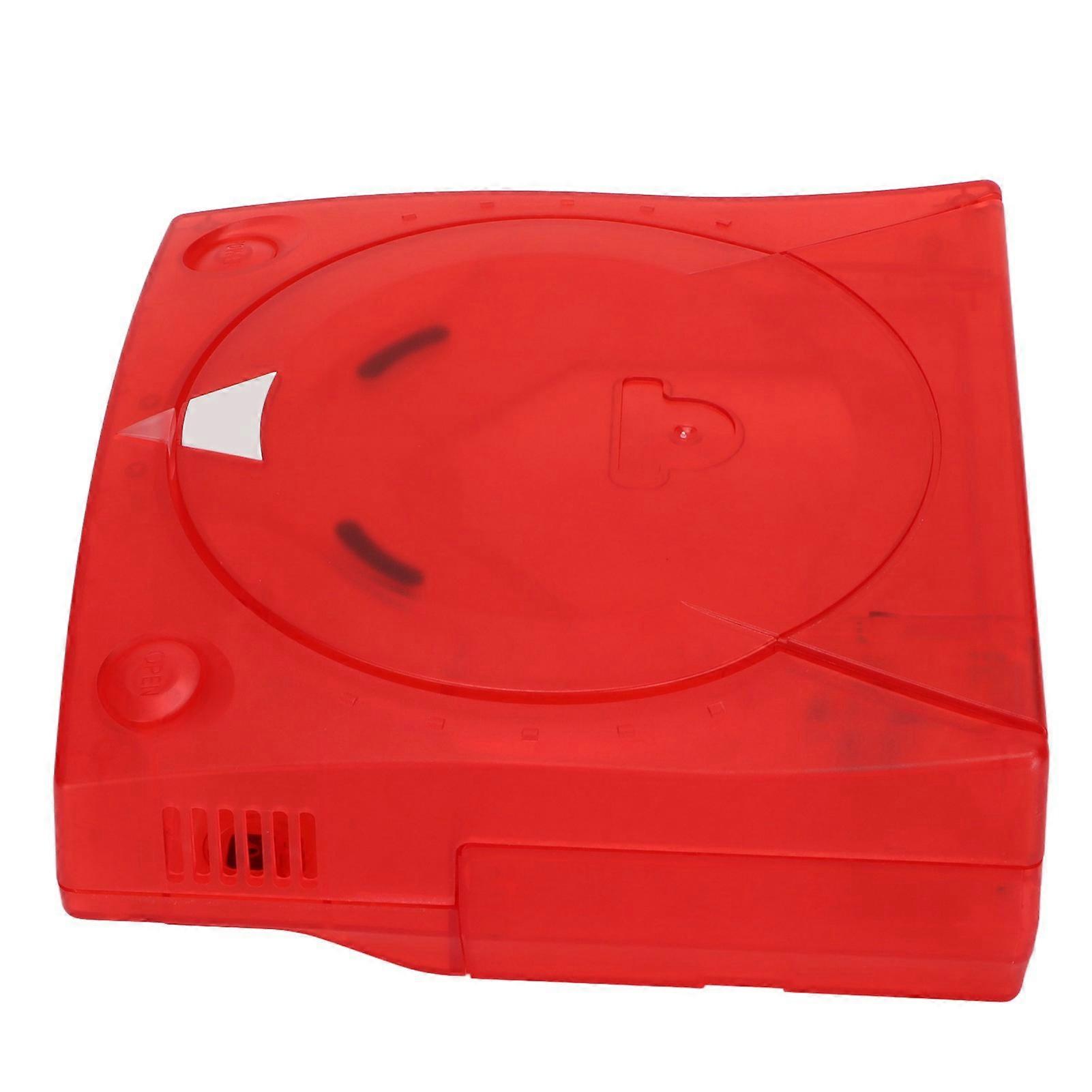 For SEGA Dreamcast DC Translucent Case Retro Video Game Console Protective Housing Shell Translucent Red