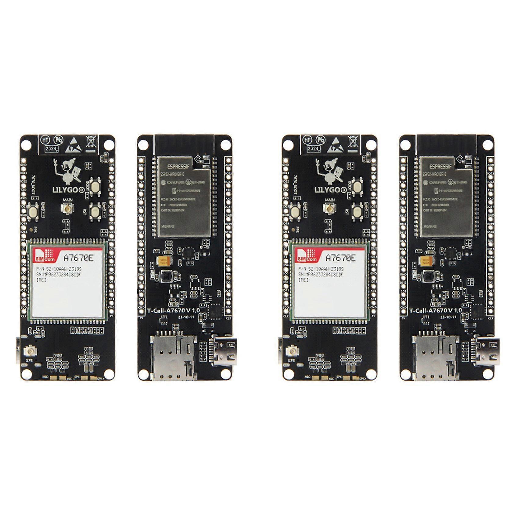 2X LILYGO T-Call A7670 4G 2G ESP32 Development Board A7670E LTE GSM Network ESP32-WROVER-E WiFi Bluetooth Module