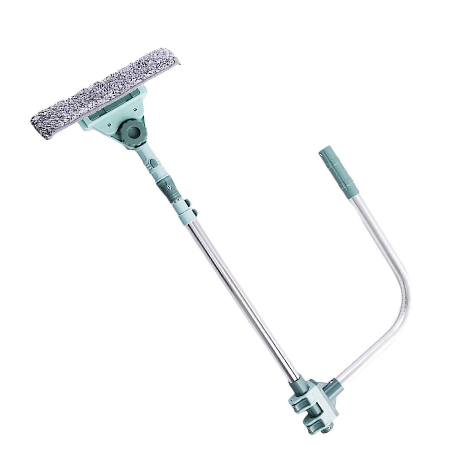 Versatile Window Scrubber Extendable Dust Brush Extension Poles(75cm-155cm) Window Cleaning Tool Cleaner Easy to Use Multicolor