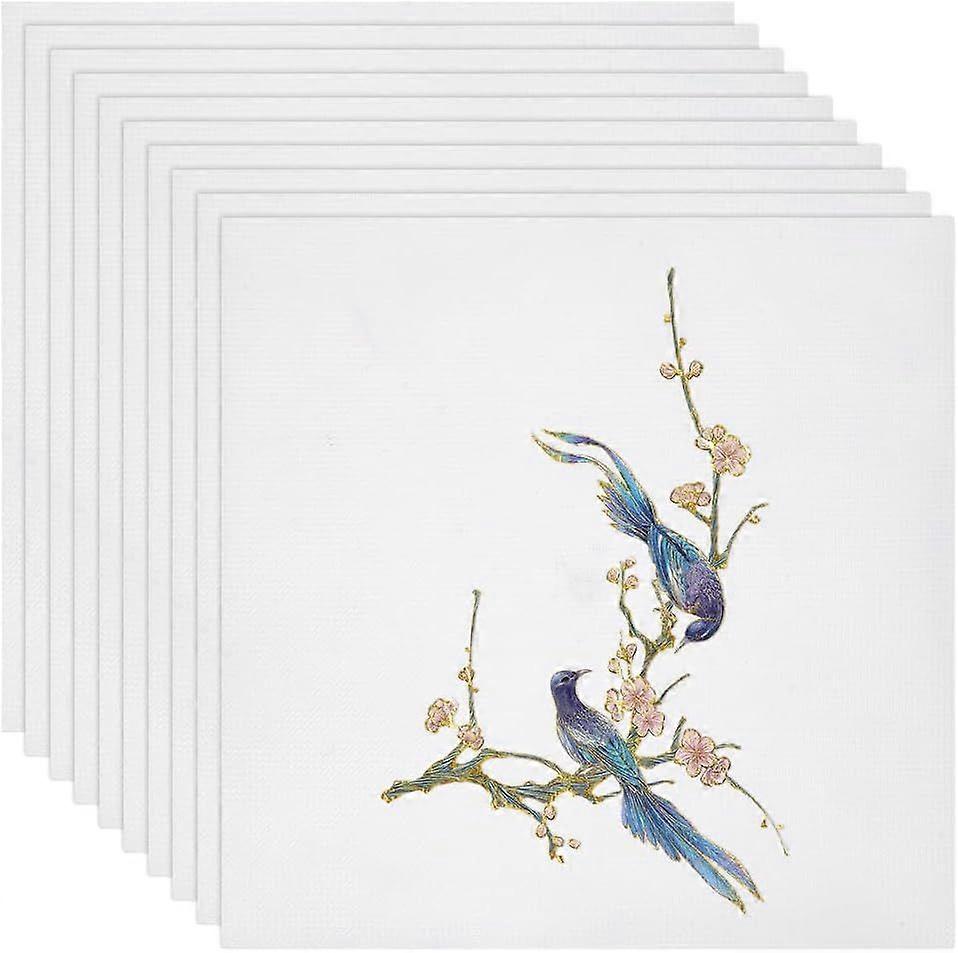 10PCS 14 CT Mesh Plastic Blank Sheets 8.25x8.25 Inch Plastic Mesh Canvas Square Stitch Pieces for Embroidery Making Crafts DIY Crochet Projects