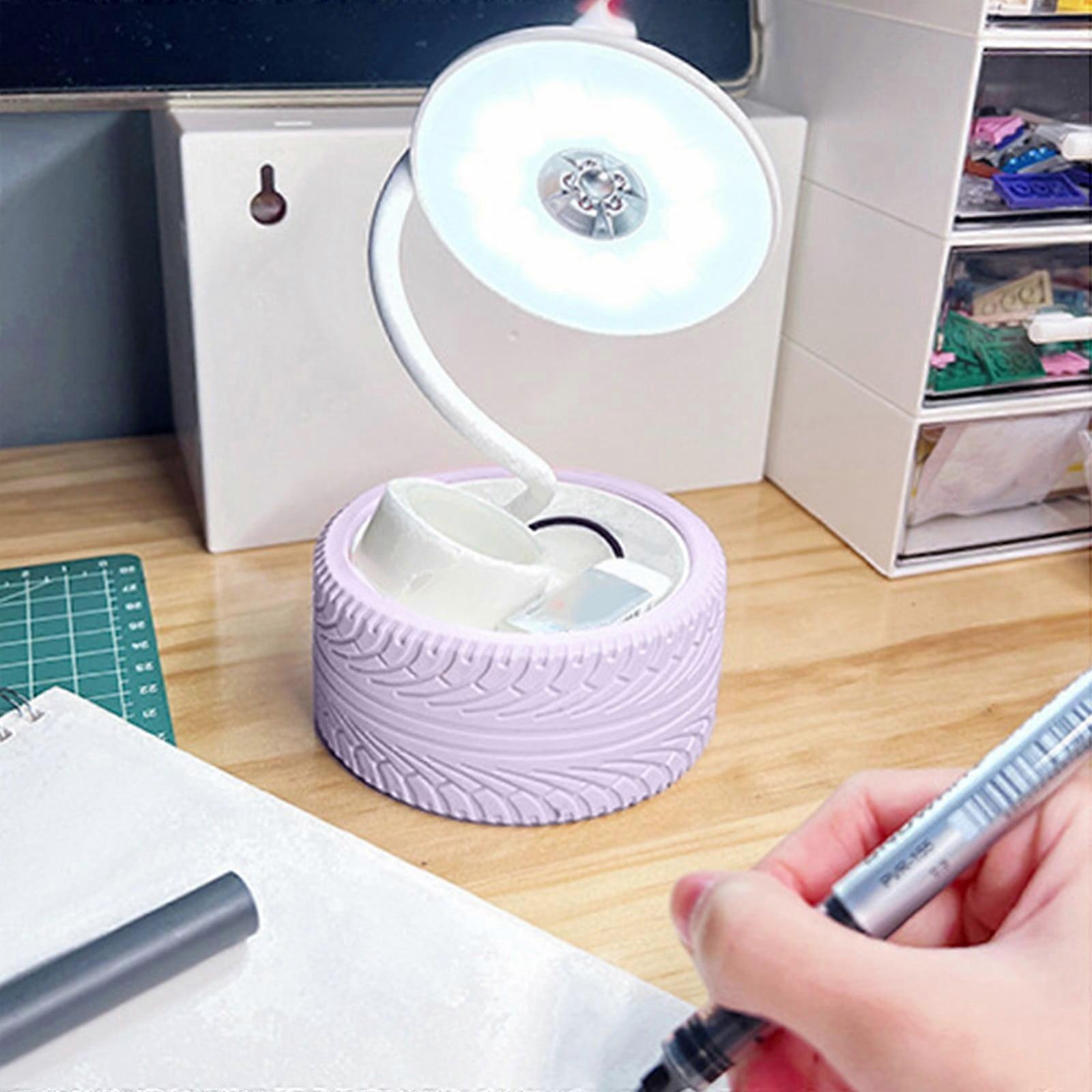 LED Desk Lamp, Foldable & Rechargeable, 3 Color Temp + Dimmable, Blue Light Protection, Compatible with Study & Reading