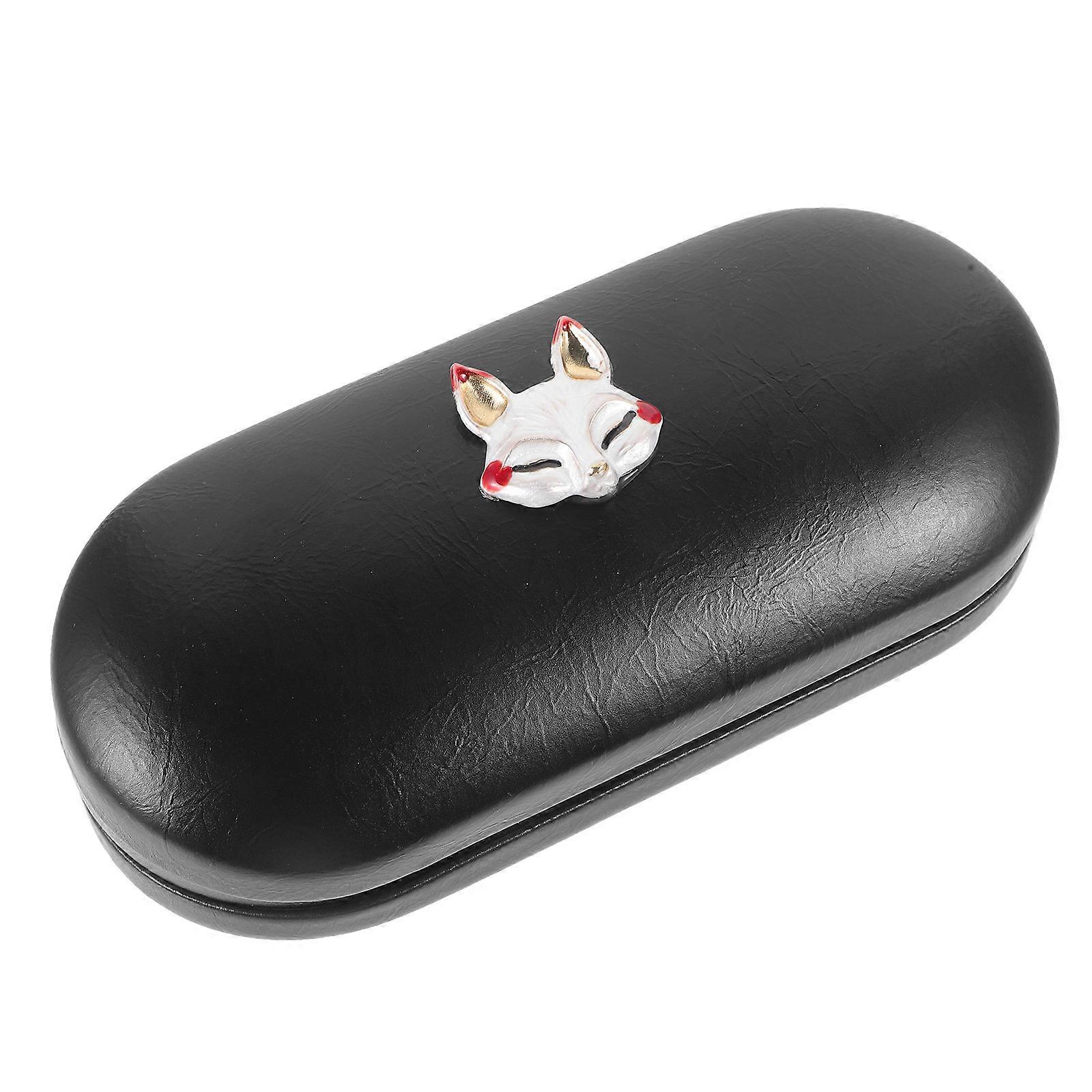 Portable Sunglasses Case Rectangular Shape Retro Design Glass Metal Plastic 1Set