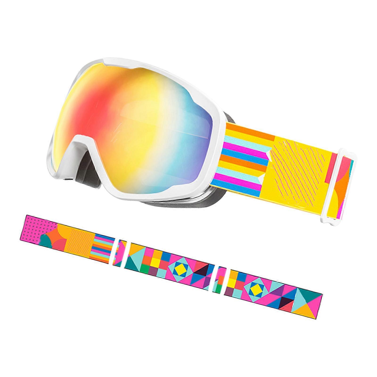 Lasten urheilu hiihtolasit pojille tytöille teini-ikäisille 3-15-vuotiaille sumua hylkivät hiihtolasit lasten hiihtolasit lumilautailulasit monivärinen