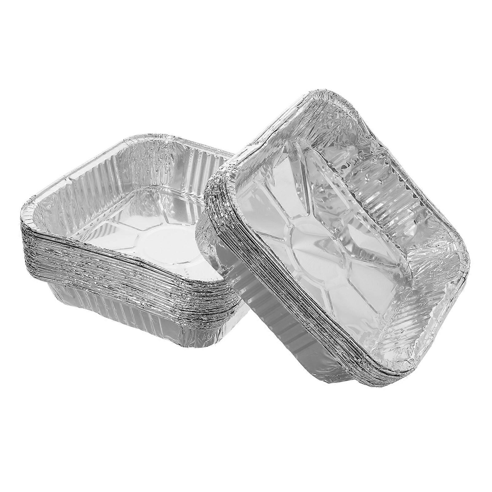 Aluminum Foil Baking Pans for Baking Use 30Pcs Silver