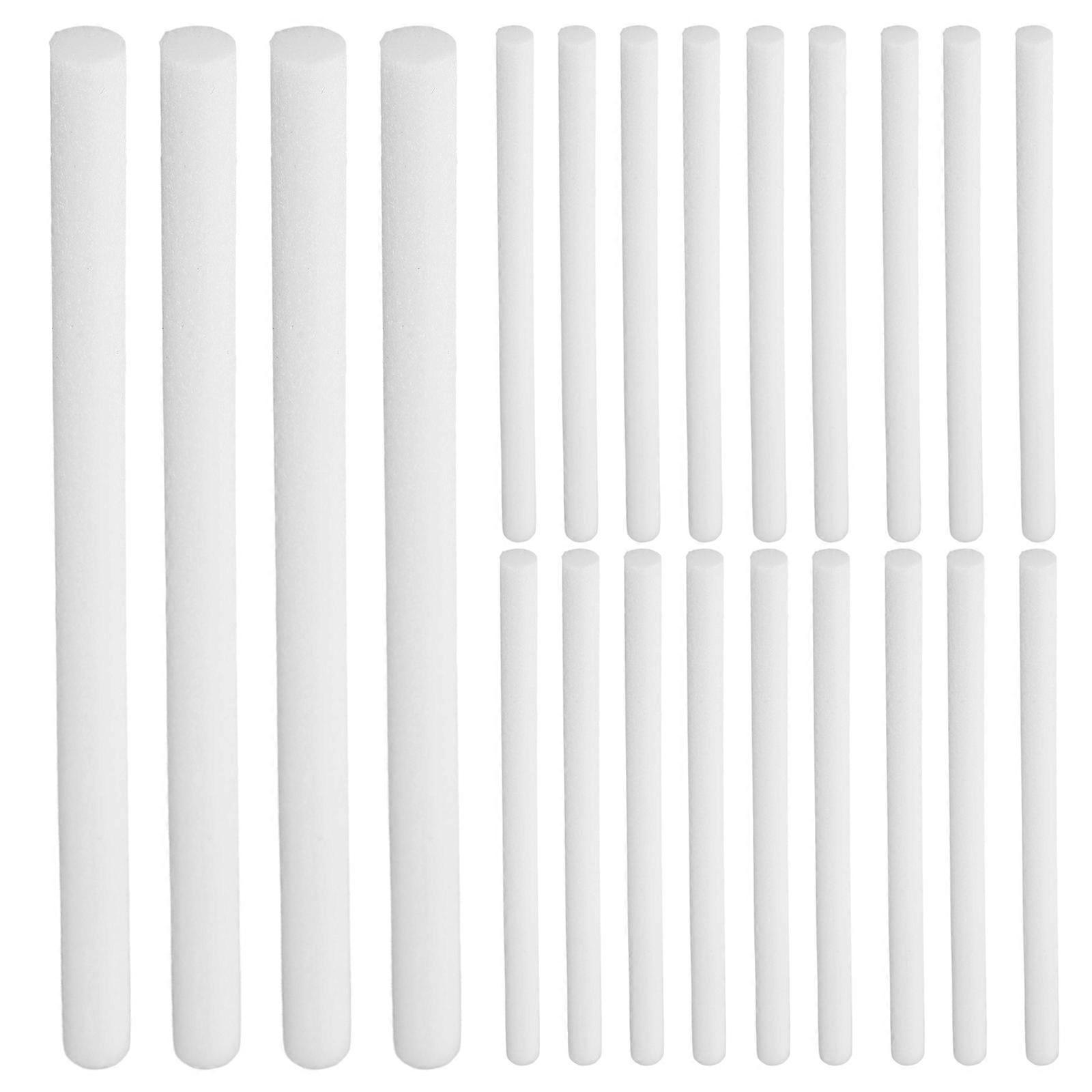 Fiber Cotton Humidifier Filter Sticks for Perfume Diffusing 50Pcs White