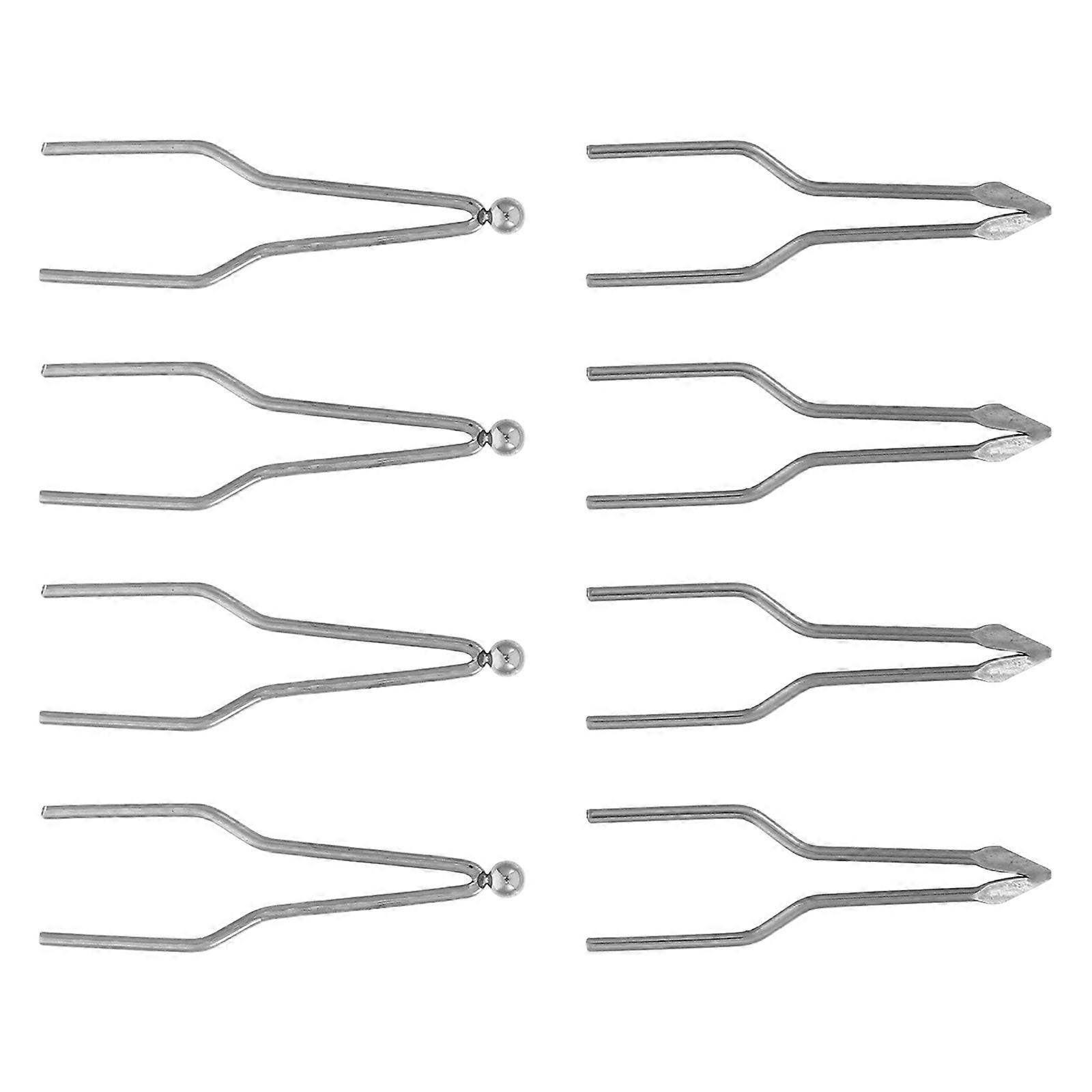 Wood Burner Tips Professional Set for Pyrography 8Pcs Chrome Alloy Grey