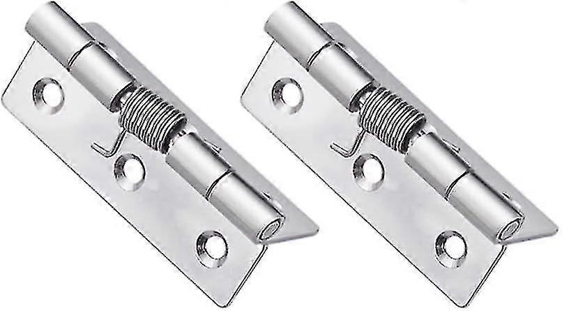 2pcs Self-closing Spring Hinges, Stainless Steel Spring Door Hinges, Automatic Closing Hinges - q36