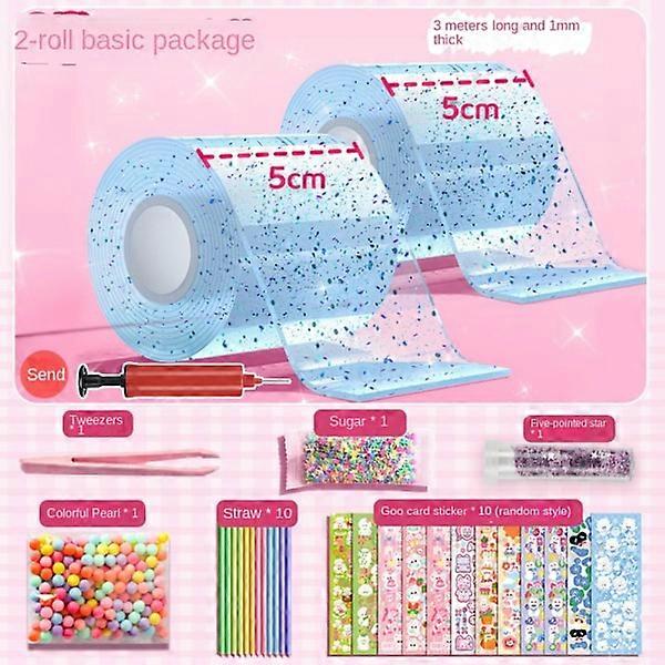 2-pack Nano Tape Bubble Set Toy Set BLUE blue