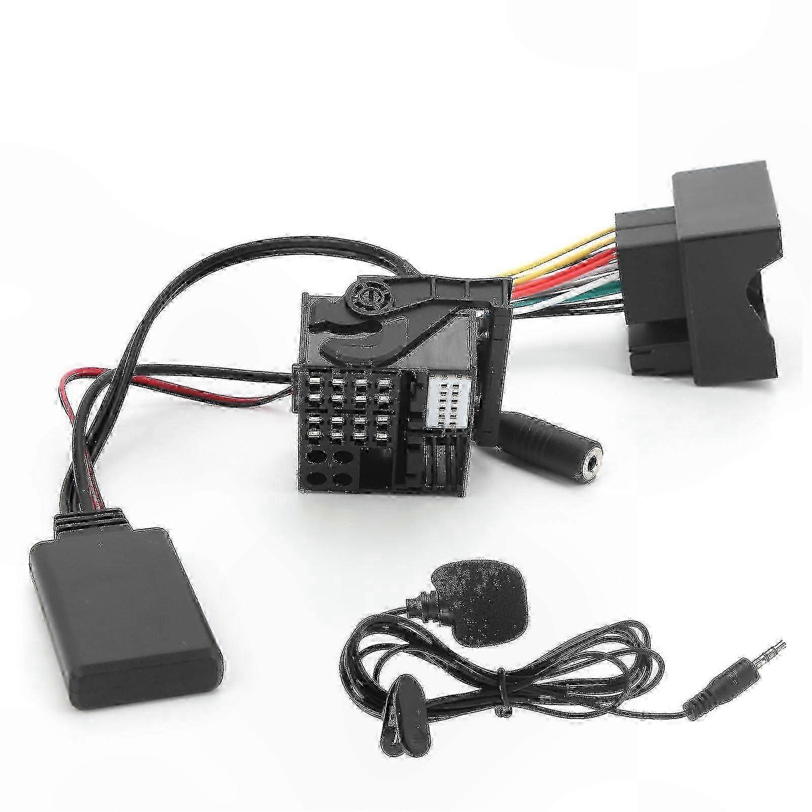 Bluetooth 5.0 o Adapter with Microphone and 59.1in AUX Cable for  E60 E63 E64 E65 E66 E87 Vehicles