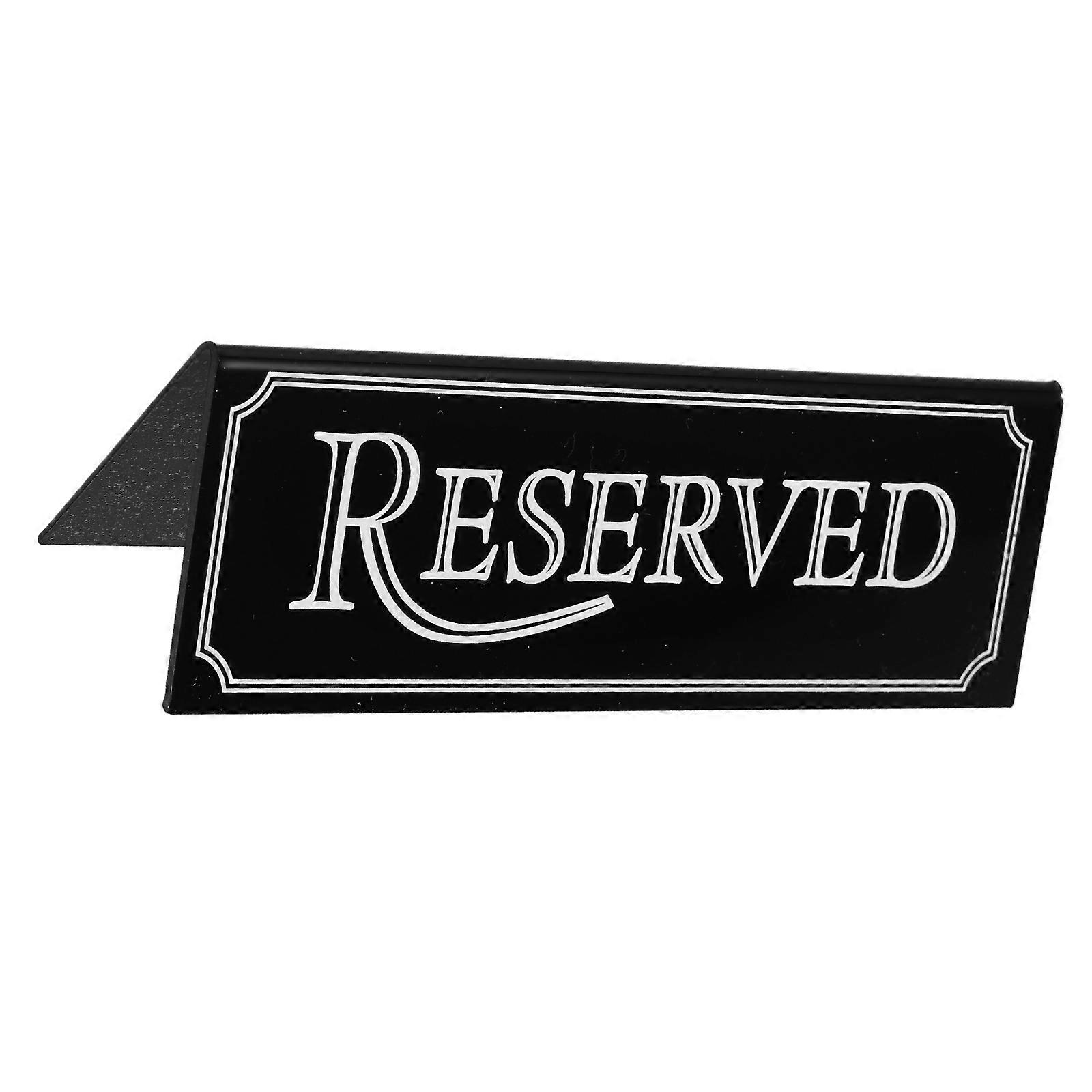 Acrylic Reserved Signs for Chair 2Pcs Double Sided Wedding Table