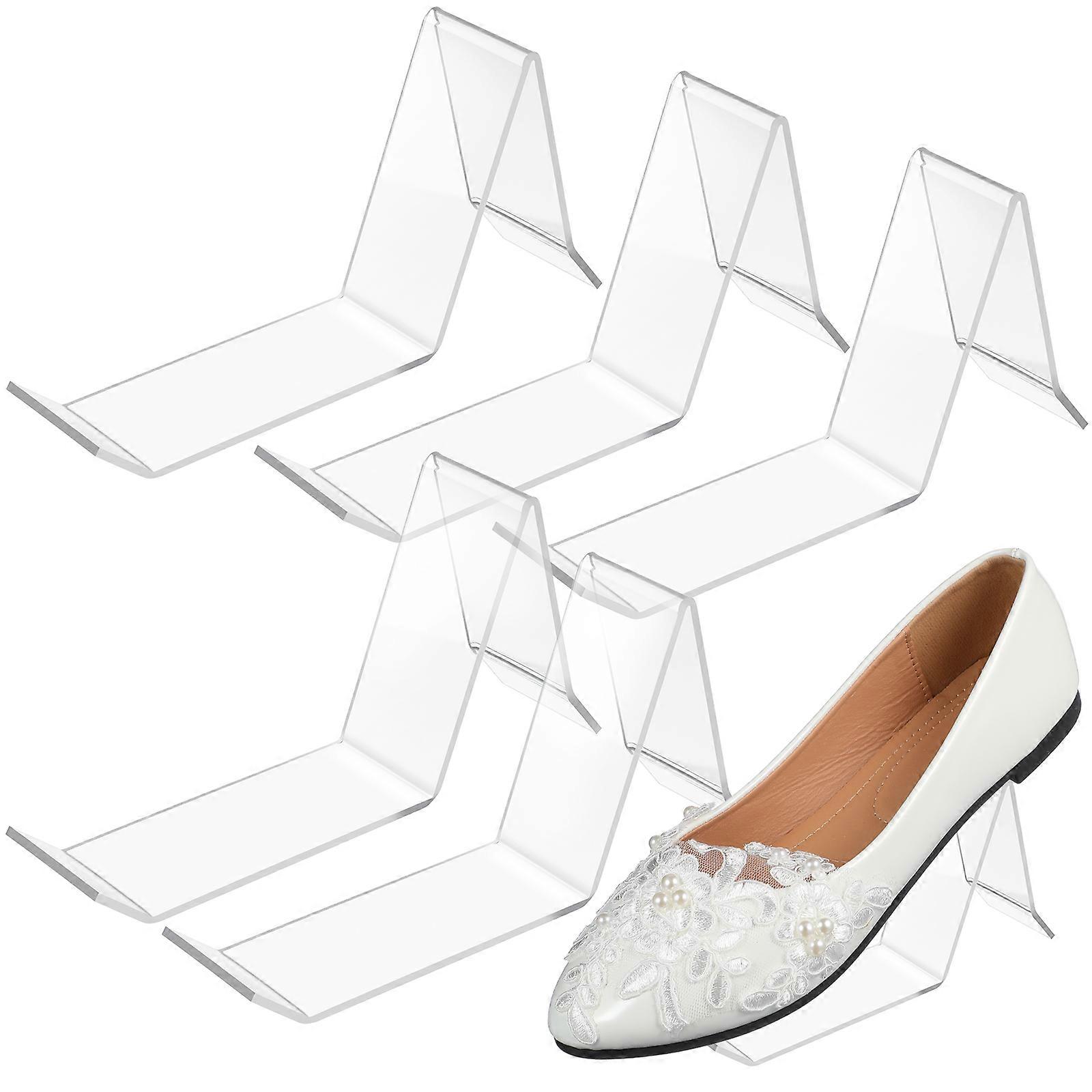 Shoe Display Rack Transparent Acrylic for Display 12Pcs Store Holder