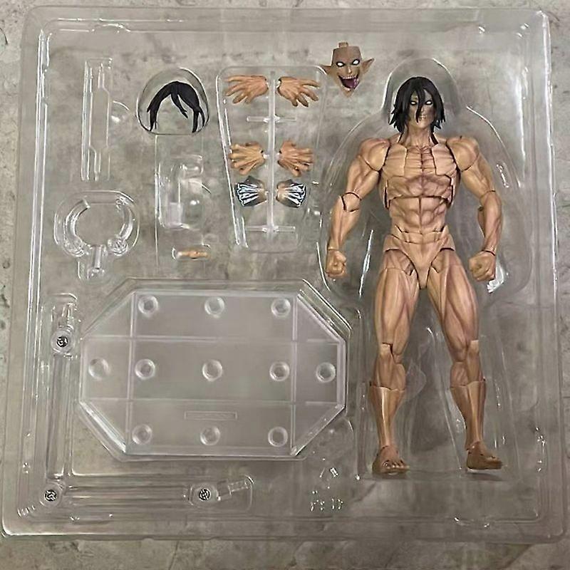 Attack On Titan Eren Jaeger Colossus Form Articulated Special Edition Action Figure Model Doll Kit Boy Collectible Cool Toy Gift