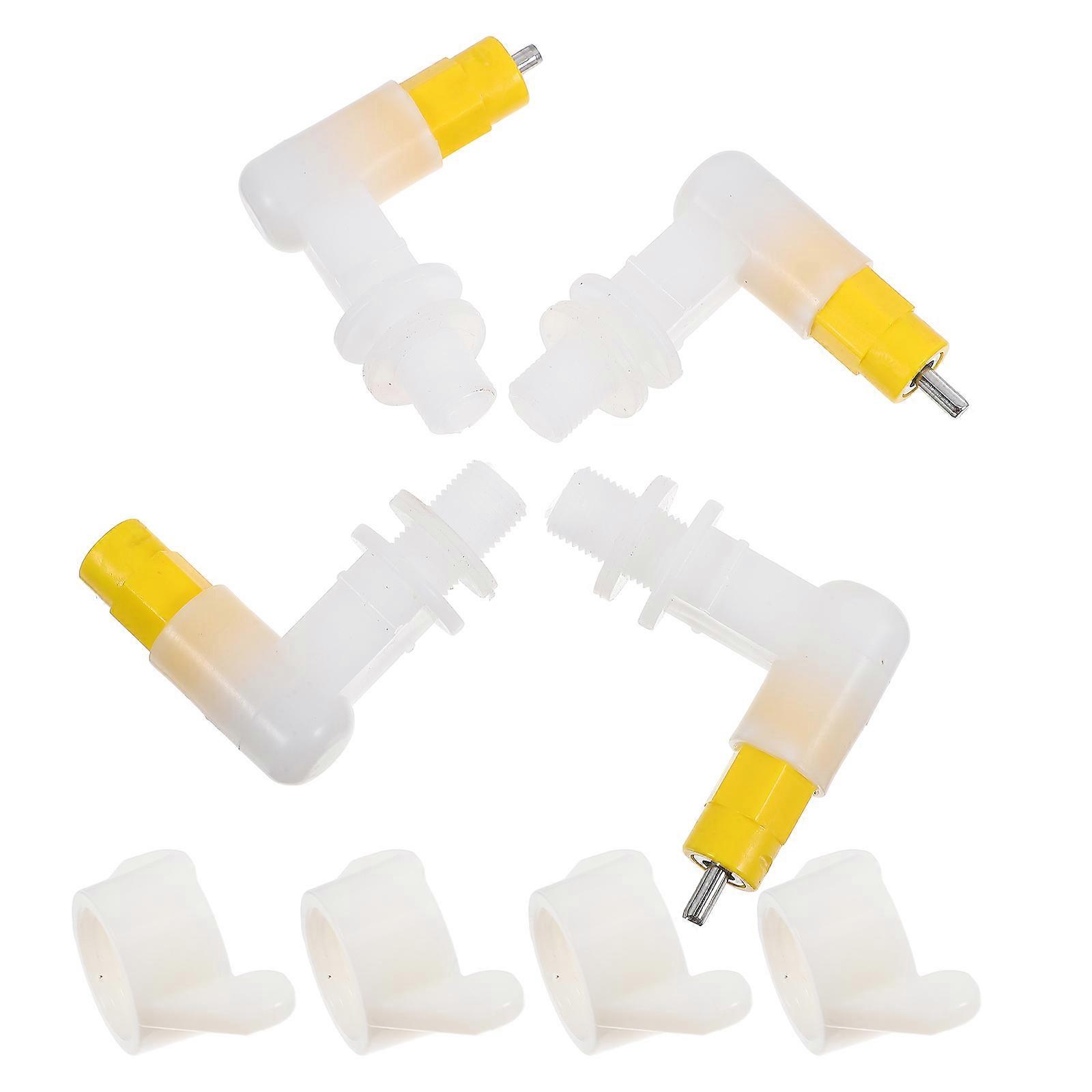 Chicken Nipple Waterer Automatic Drinking Equipment 4Pcs for Poultry and Rabbit