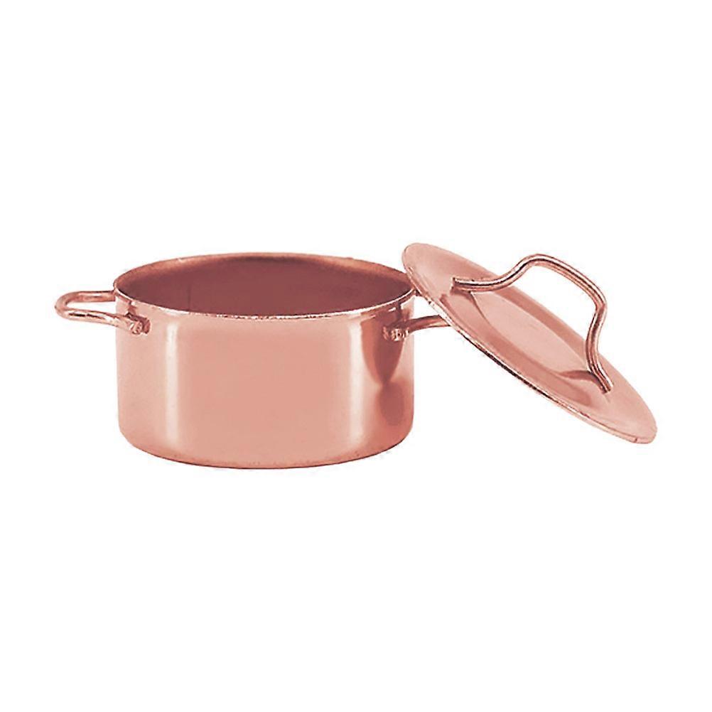 Mini House Cookware Toy Simulation Soup Pot for Decoration Miniature Model