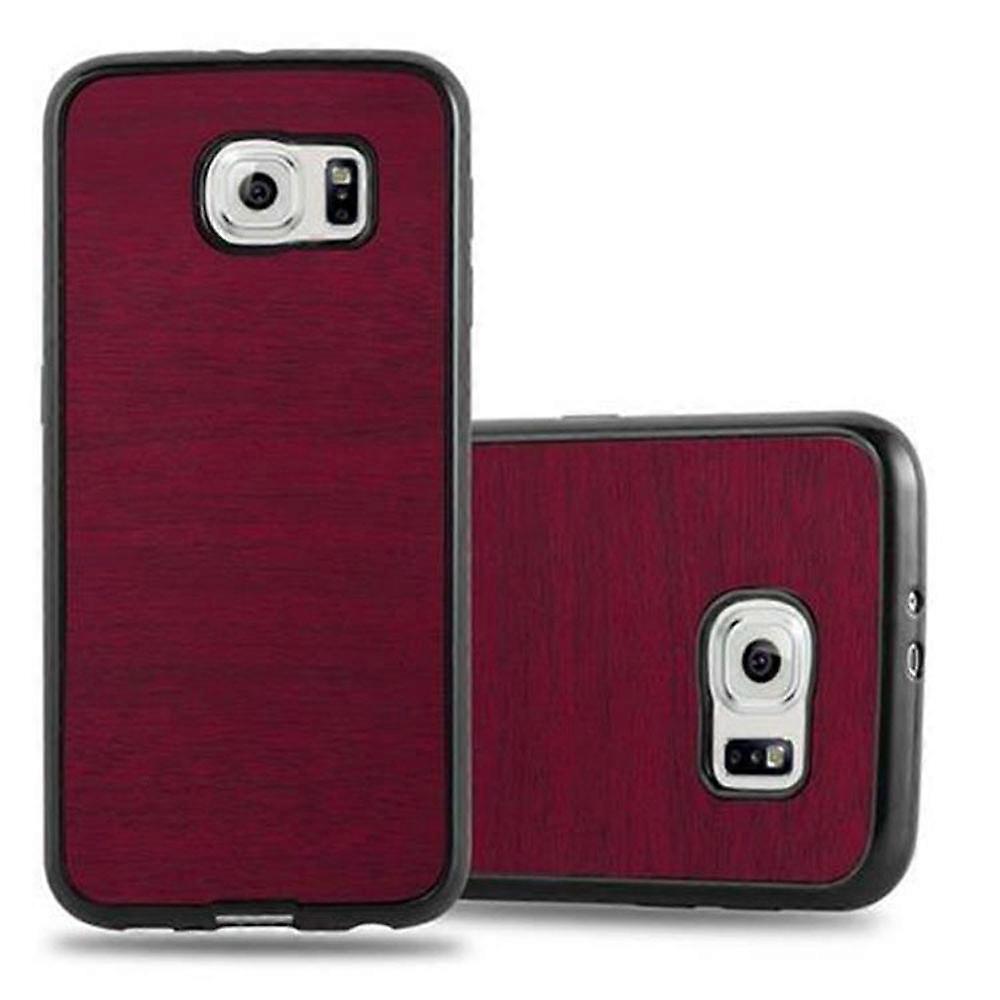 Θήκη Samsung Galaxy S6 Προστατευτική θήκη TPU - Wood Look