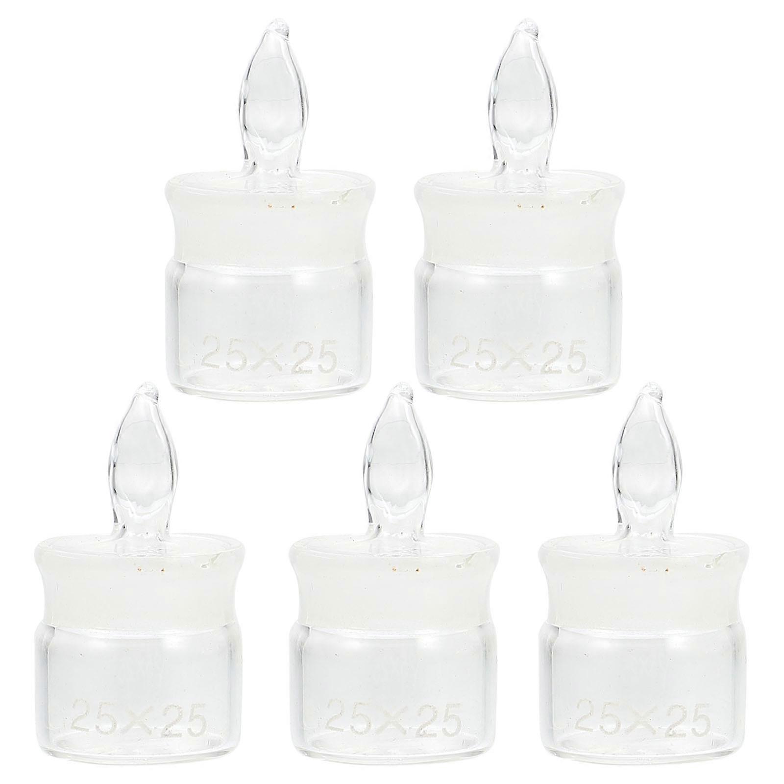 Glass Sampling Weighing Bottles Laboratory Weighing Holder for Use 5Pcs