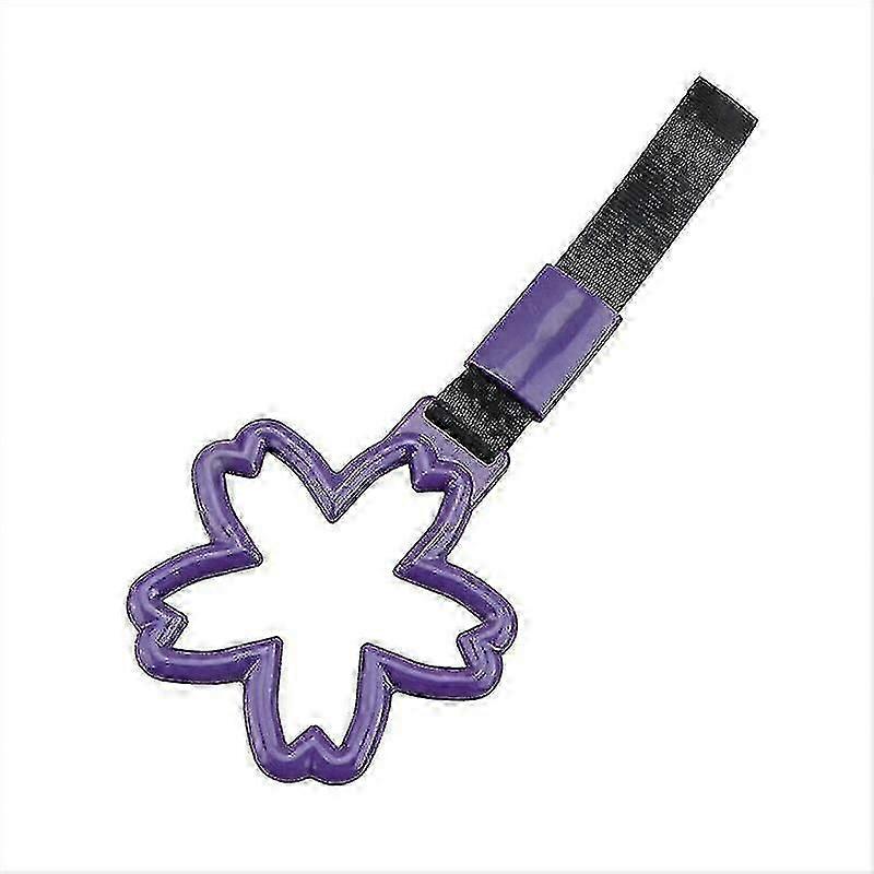 Hand Ring Car Train Bus Handle Strap Charm Drift Universal( Purple)(1pcs