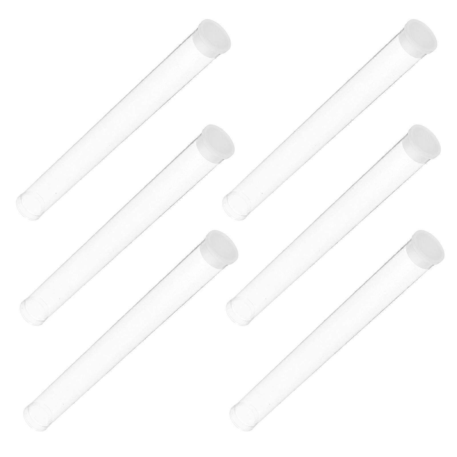 Clear Plastic Incense Storage Tubes for Storage 6Pcs Transparent Stick Holders