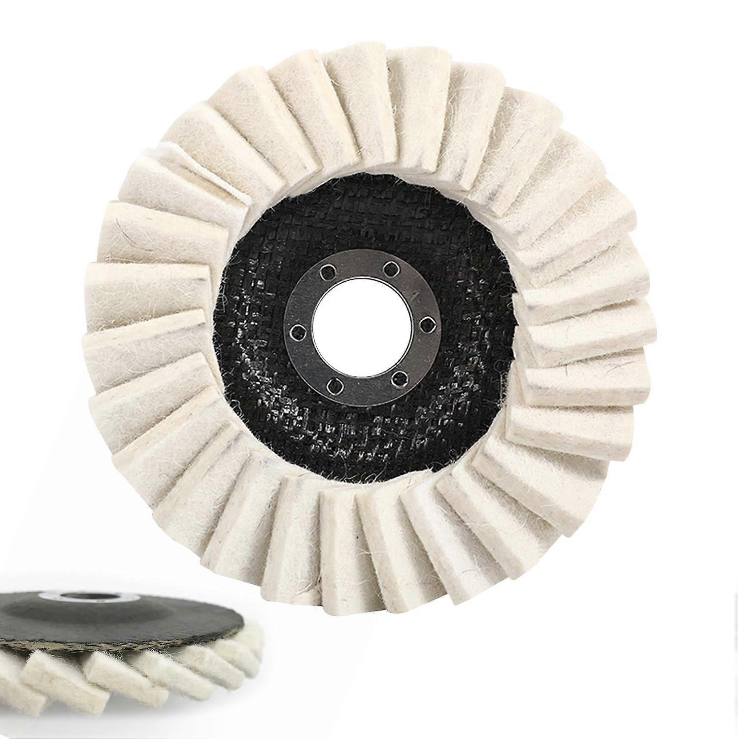 Wool Polishing Wheel Felt Buffing Disc for Angle Grinder, Thick Wool Pad for Scratch Finish