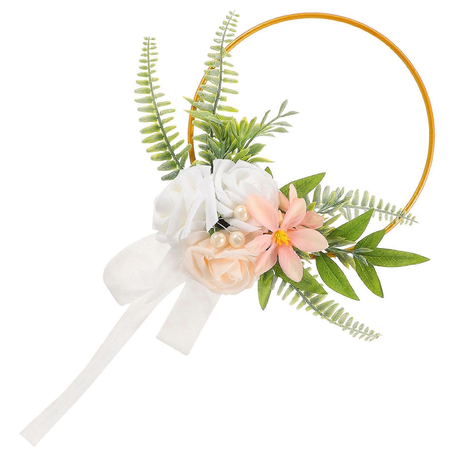 Metal Floral Hoop Wedding Table Decoration for